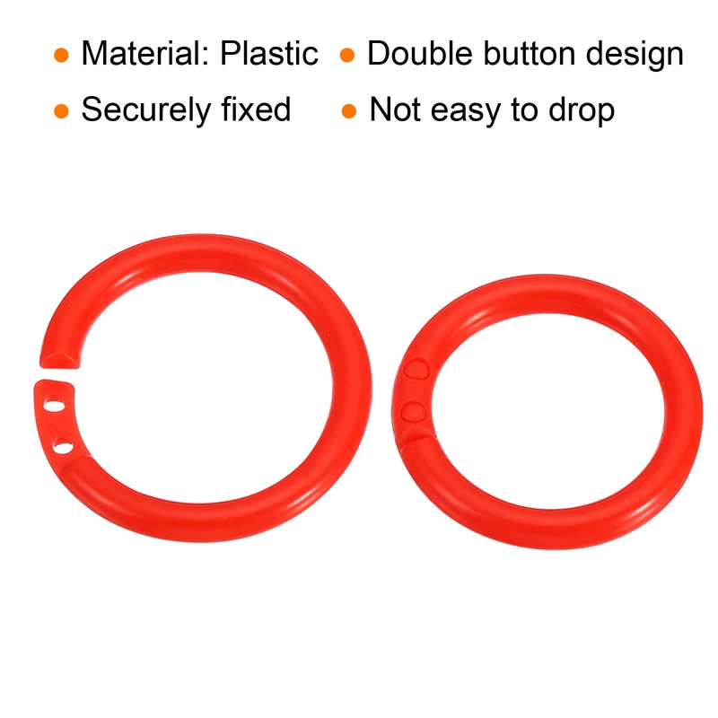 Loose Leaf Rings Binder Ring Plastic for Scrapbook