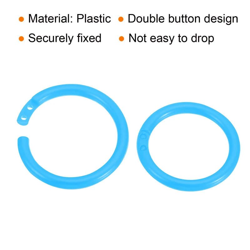 Loose Leaf Rings Binder Ring Plastic for Scrapbook