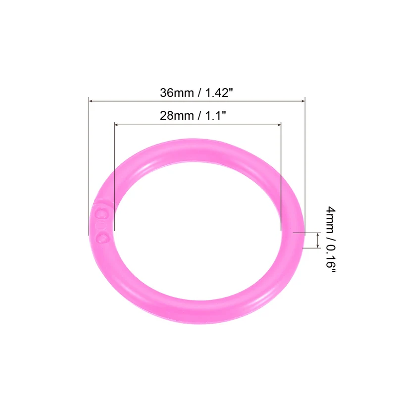 Loose Leaf Rings Binder Ring Plastic for Scrapbook