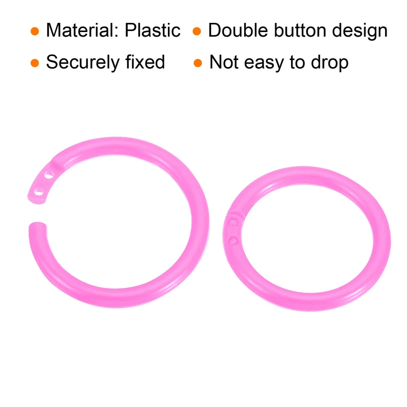 Loose Leaf Rings Binder Ring Plastic for Scrapbook