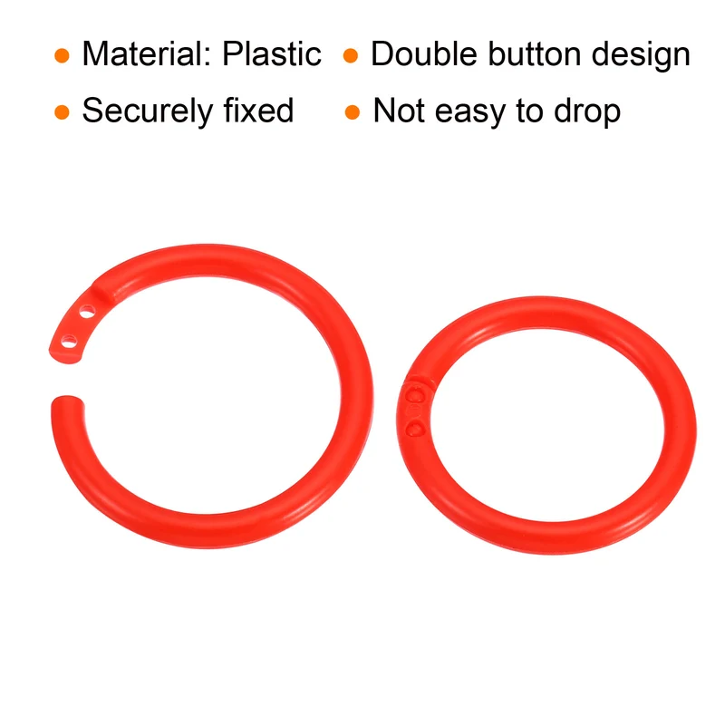 Loose Leaf Rings Binder Ring Plastic for Scrapbook