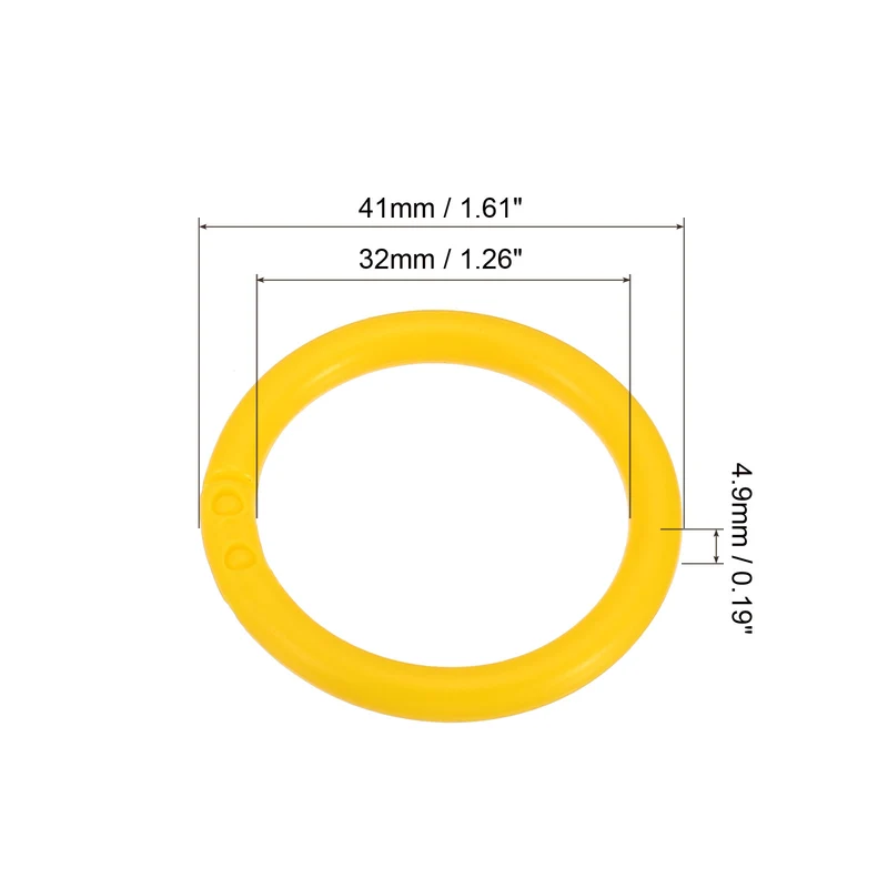 Loose Leaf Rings Binder Ring Plastic for Scrapbook