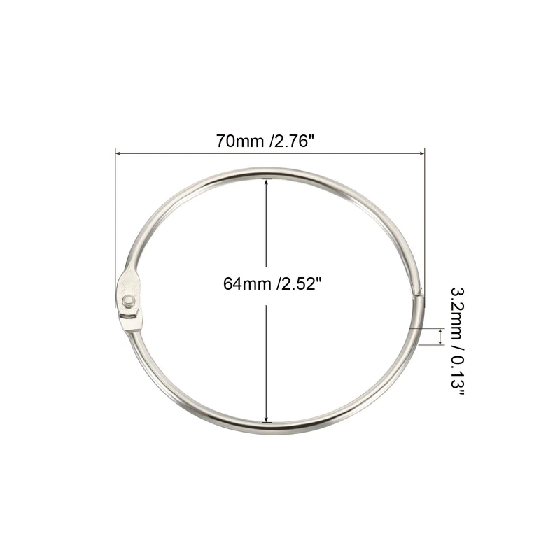 Loose Leaf Rings Binder Ring Steel for Scrapbook
