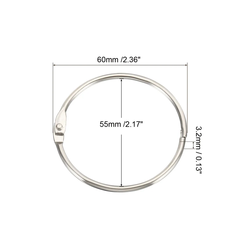 Loose Leaf Rings Binder Ring Steel for Scrapbook