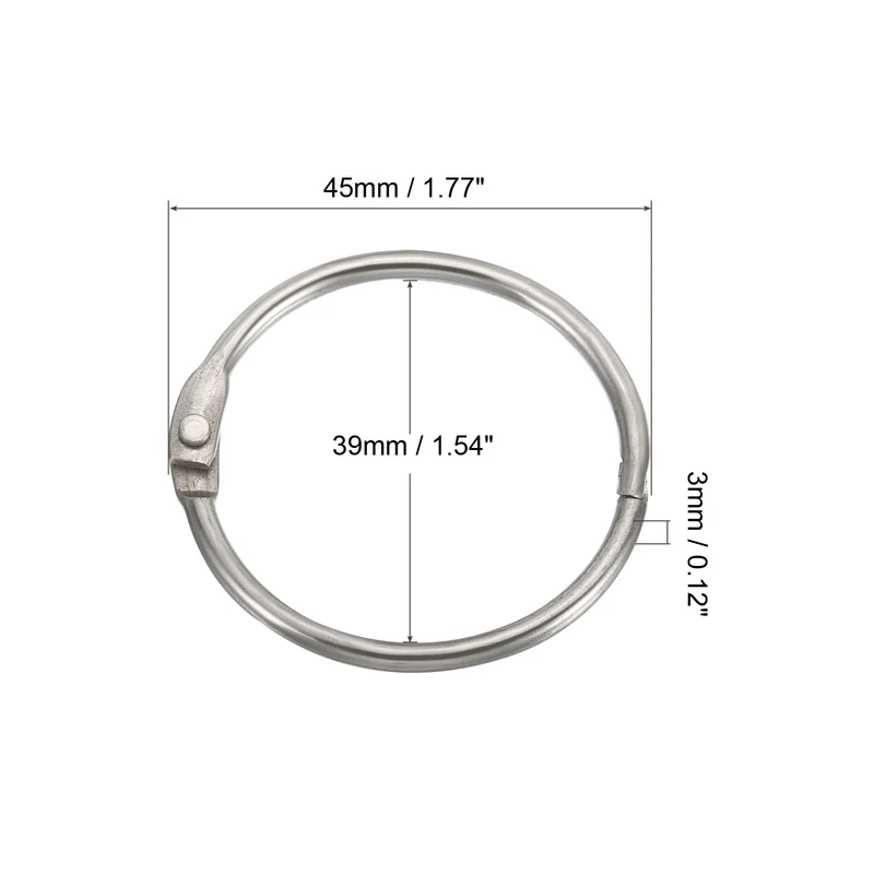 Loose Leaf Rings Binder Ring Steel for Scrapbook