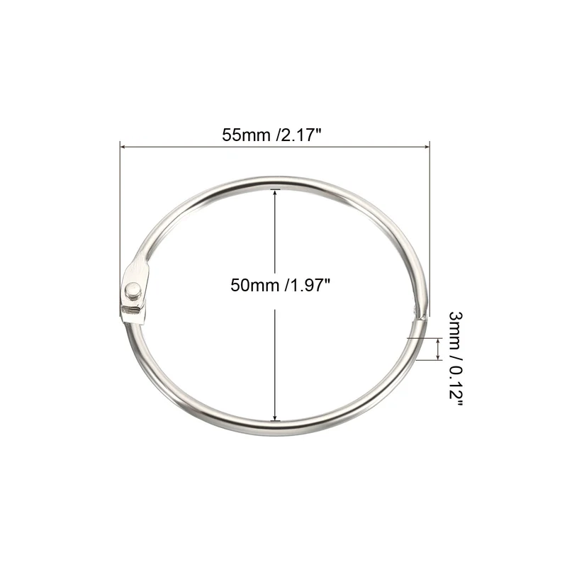 Loose Leaf Rings Binder Ring Steel for Scrapbook