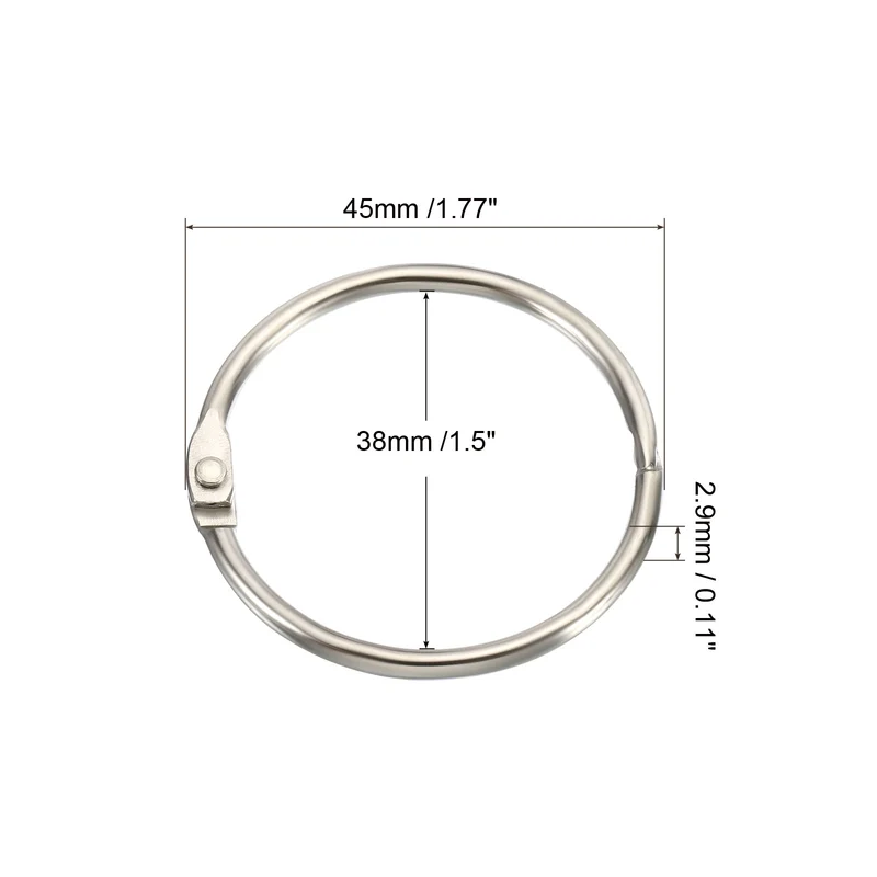 Loose Leaf Rings Binder Ring Steel for Scrapbook