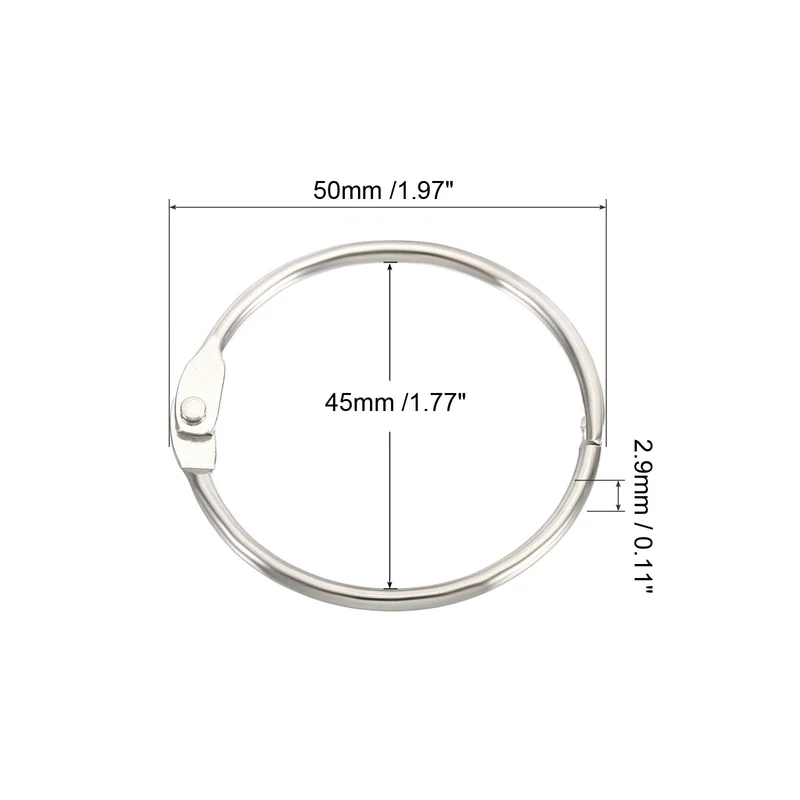Loose Leaf Rings Binder Ring Steel for Scrapbook