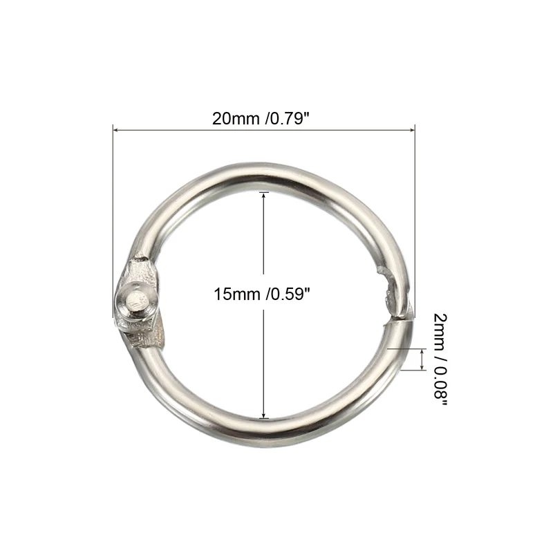 Loose Leaf Rings Binder Ring Steel for Scrapbook