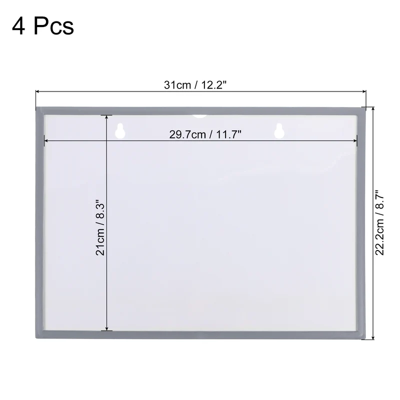 Magnetic Sign Holder, Pack Display Frame for Office