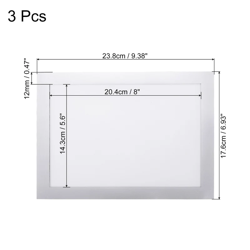 Magnetic Sign Holder with Sticker, Pack Window
