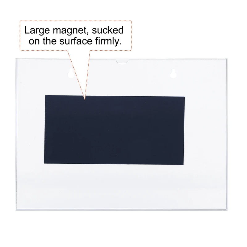 Inch Magnetic Sign Holder, Pack Display Frame for Office