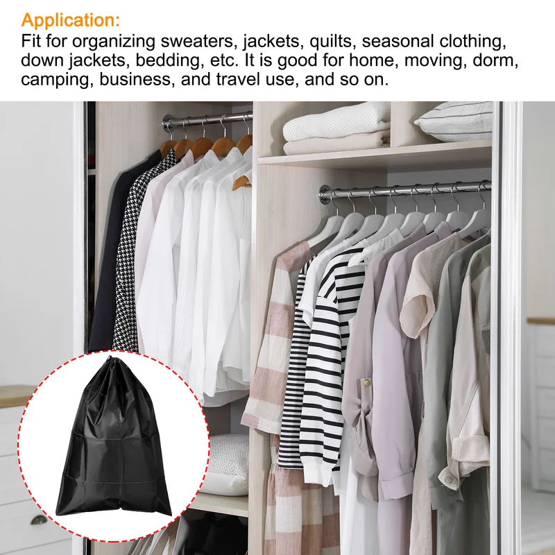 Clothes Storage Drawstring Bag Clothing Bedding Organizer Bags for Home Camping Travel