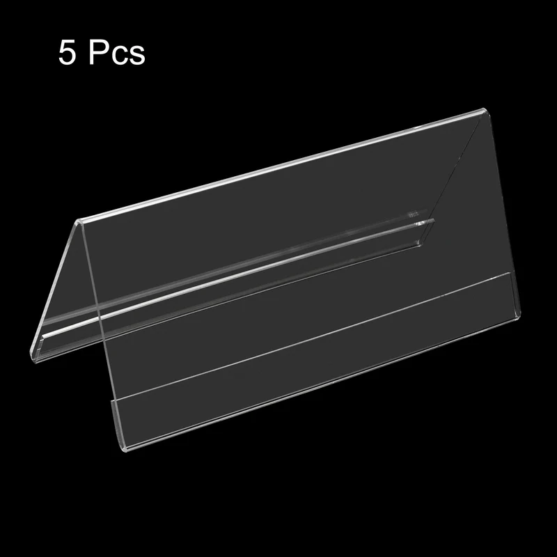 Acrylic Desk Nameplate Holders Transparent Name Holder