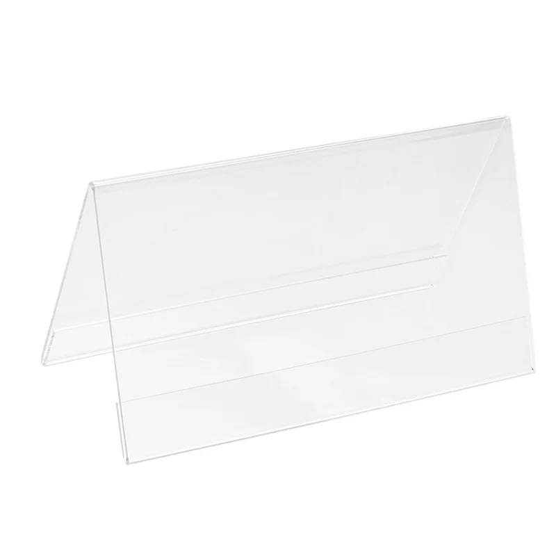 Acrylic Desk Nameplate Holders Transparent Name Holder