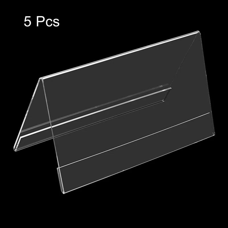 Acrylic Desk Nameplate Holders Transparent Name Holder