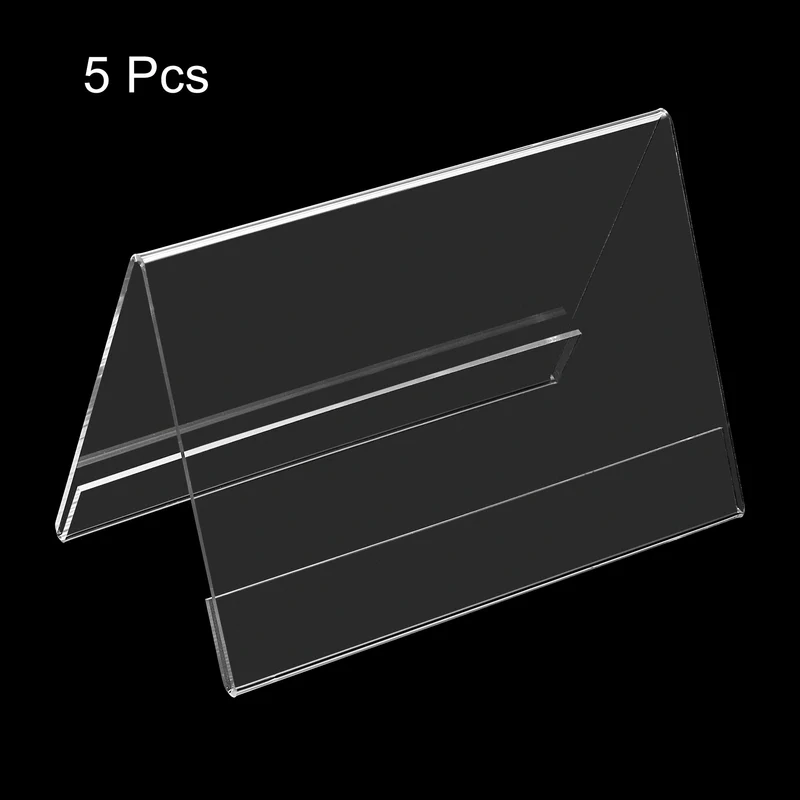 Acrylic Desk Nameplate Holders Transparent Name Holder