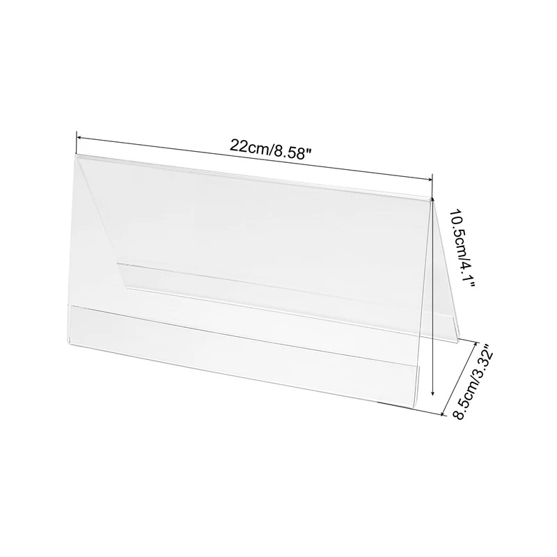 Acrylic Desk Nameplate Holders Transparent Name Holder