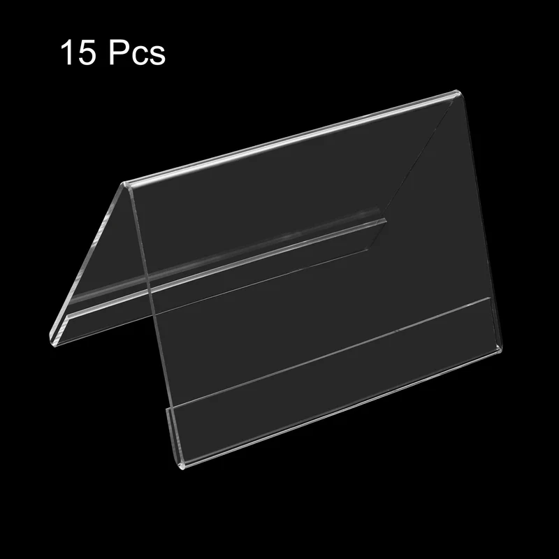 Acrylic Desk Nameplate Holders, Transparent Name Tent Holder