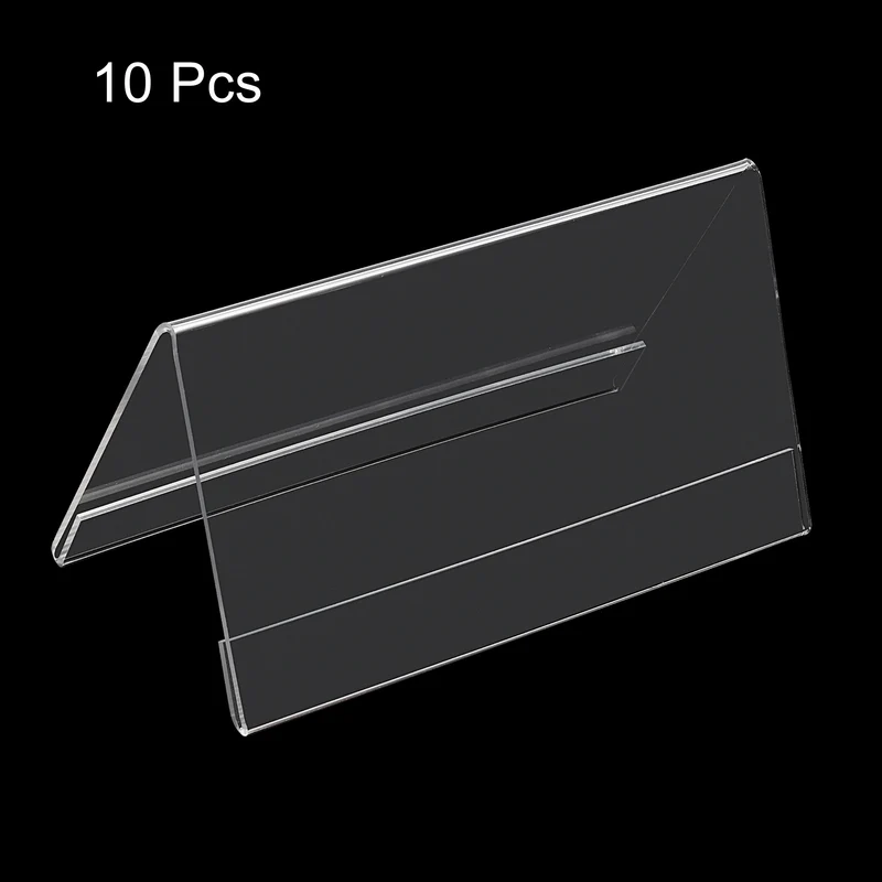 Acrylic Desk Nameplate Holders, Transparent Name Tent Holder