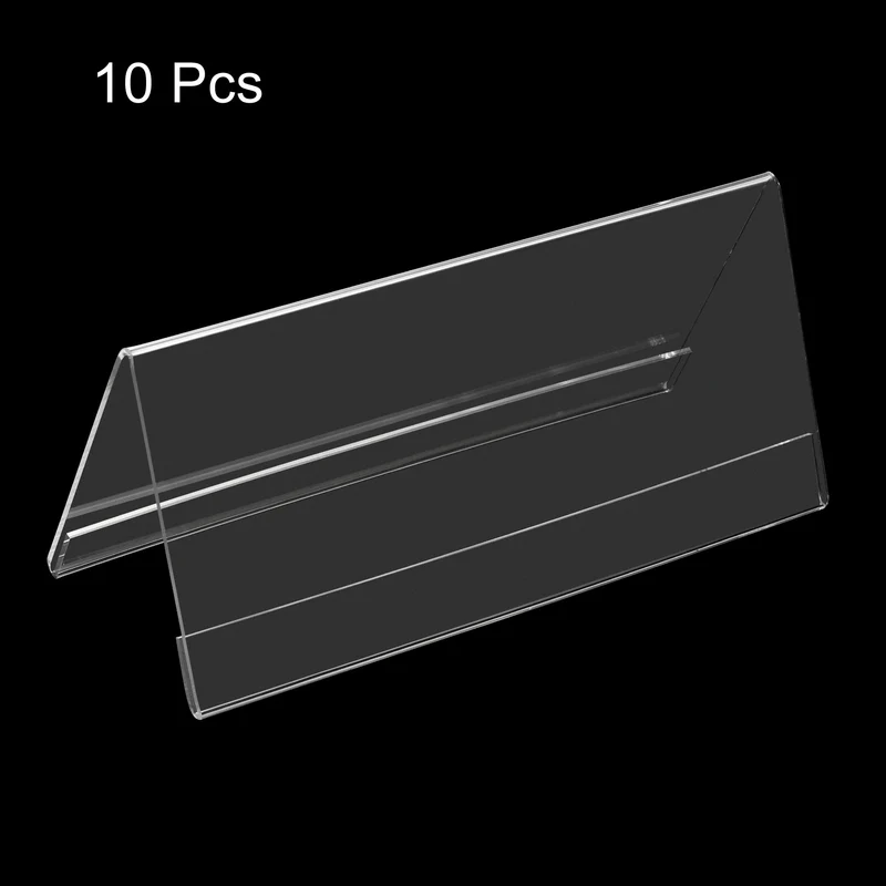 Acrylic Desk Nameplate Holders,Transparent Name Tent Holders