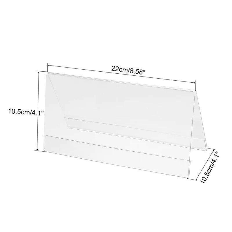 Acrylic Desk Nameplate Holders,Transparent Name Tent Holders