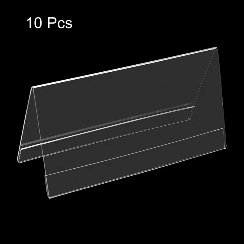 Acrylic Desk Nameplate Holders,Transparent Name Tent Holders