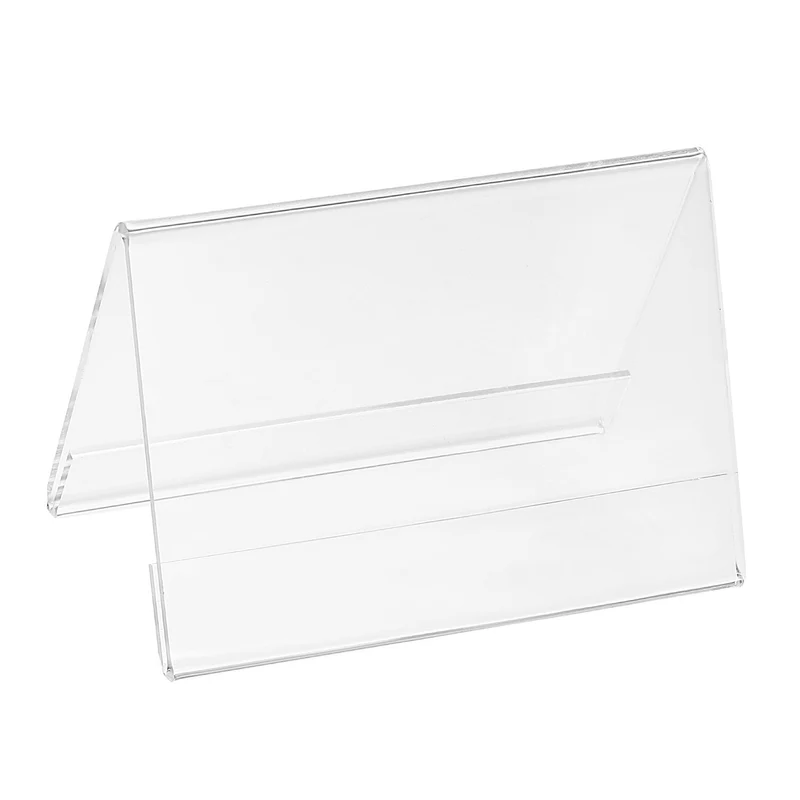 Acrylic Desk Nameplate Holders,Transparent Name Tent Holders