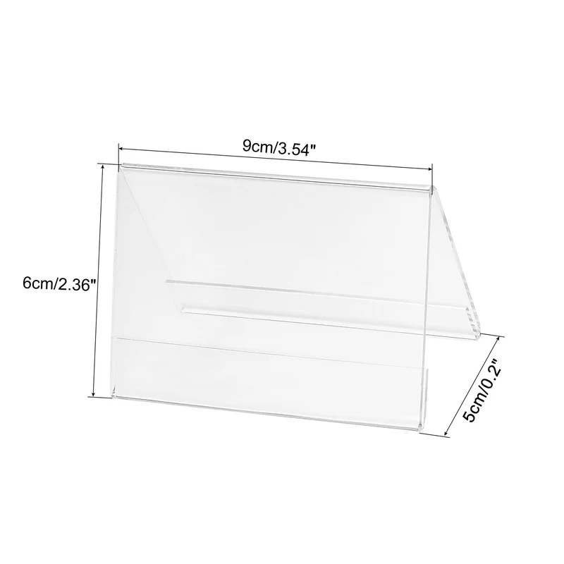 Acrylic Desk Nameplate Holders,Transparent Name Tent Holders