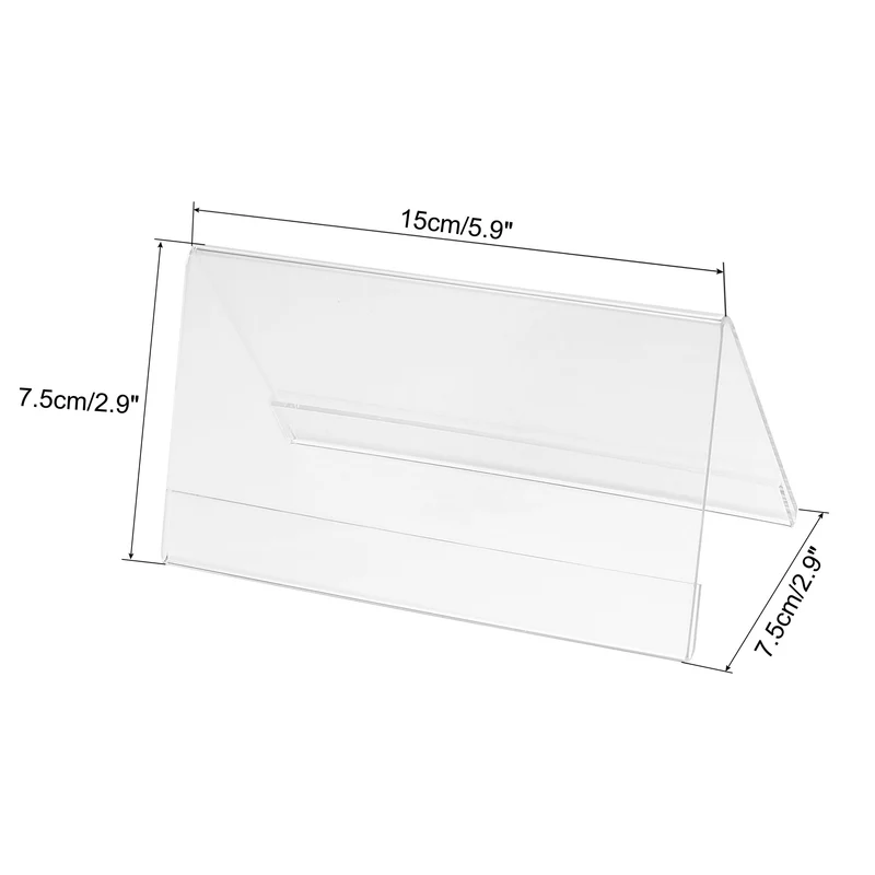 Acrylic Desk Nameplate Holders,Transparent Name Tent Holders