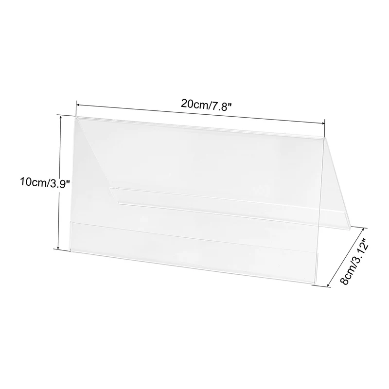 Acrylic Desk Nameplate Holders,Transparent Name Tent Holders