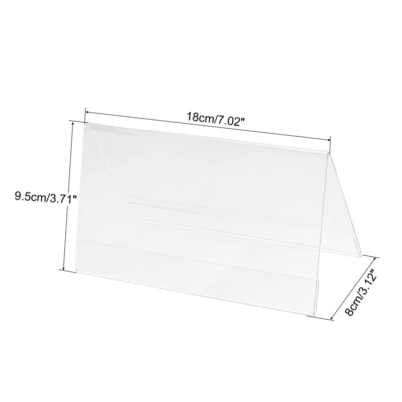 Acrylic Desk Nameplate Holders,Transparent Name Tent Holders