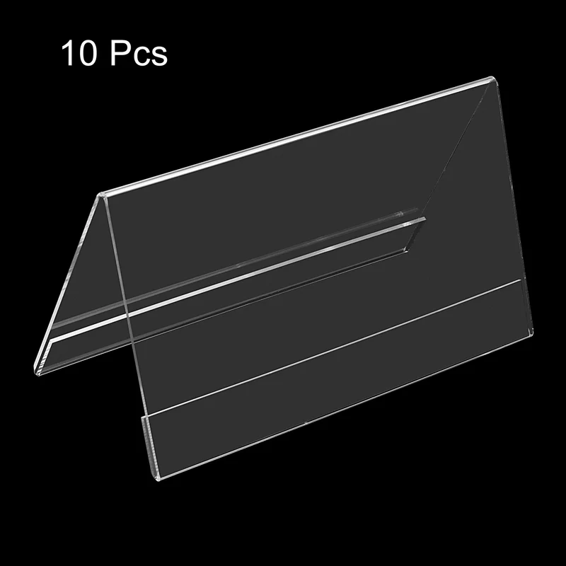 Acrylic Desk Nameplate Holders,Transparent Name Tent Holders