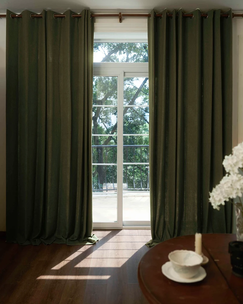 Iris Textured Custom Curtain