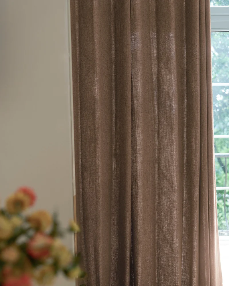 Iris Textured Custom Curtain