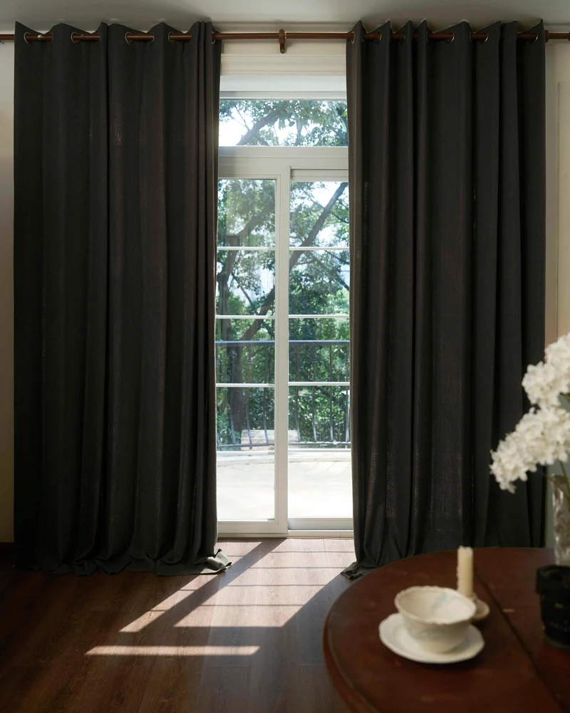 Iris Textured Custom Curtain