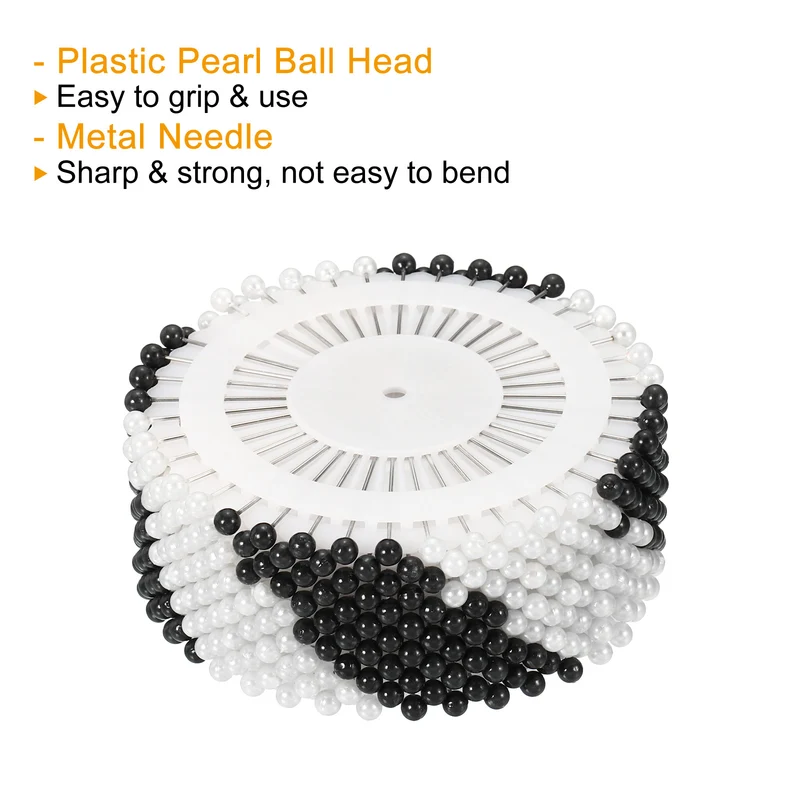 Pearl Head Sewing Pin Straight Corsage Decorative Round Pin for Sewing Dressmaking Supplies