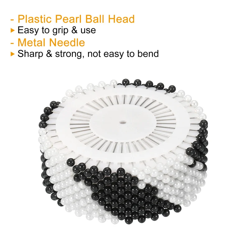 Pearl Head Sewing Pin Straight Corsage Decorative Round Pin for Sewing Dressmaking Supplies