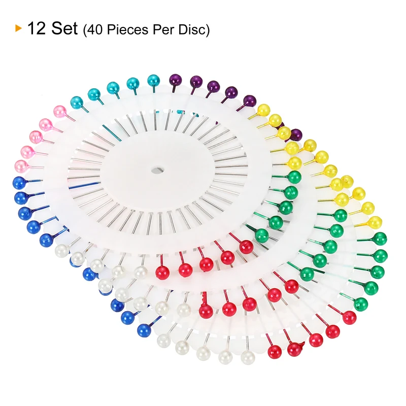 Pearl Head Sewing Pins Straight Corsage Decorative Round Pin for Sewing Dressmaking Supplies