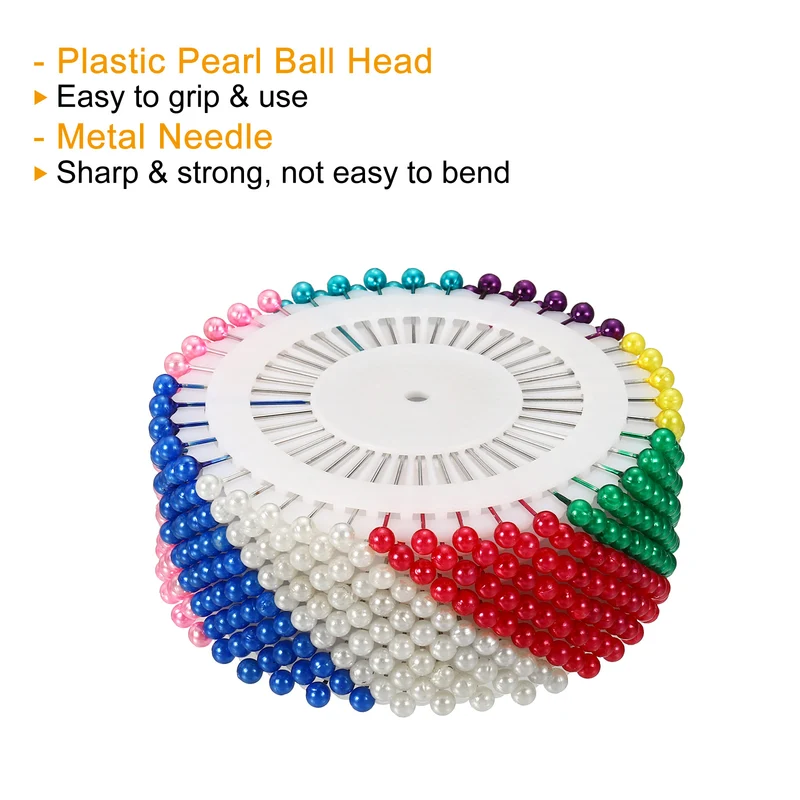 Pearl Head Sewing Pins Straight Corsage Decorative Round Pin for Sewing Dressmaking Supplies