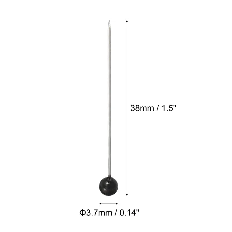 Pearl Head Sewing Pins, Straight Corsage Decorative Round Pin for Sewing Dressmaking Supplies