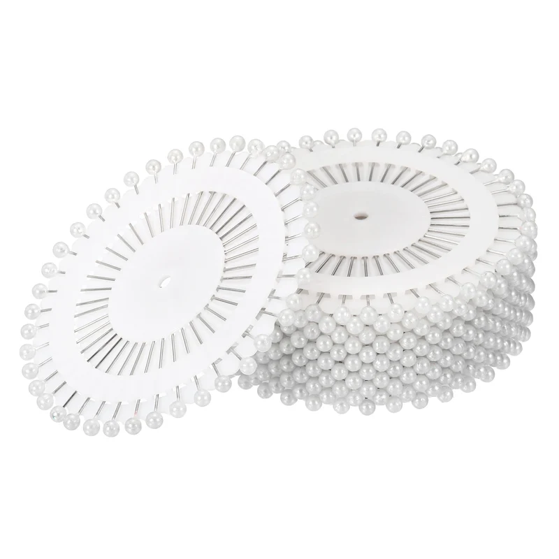 Pearl Head Sewing Pins, Straight Corsage Decorative Round Pin for Sewing Dressmaking Supplies