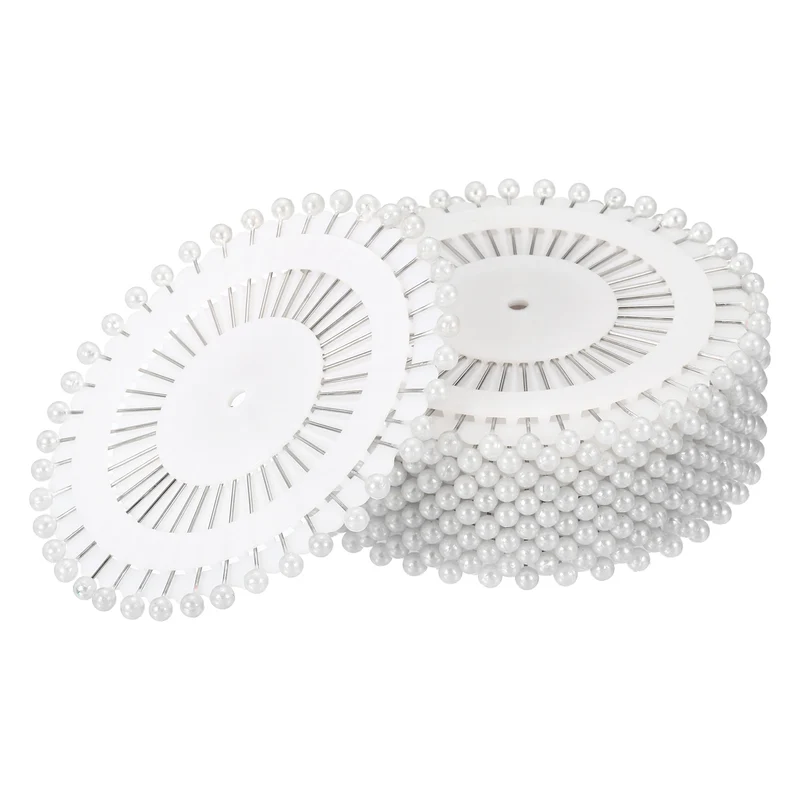 Pearl Head Sewing Pins, Straight Corsage Decorative Round Pin for Sewing Dressmaking Supplies