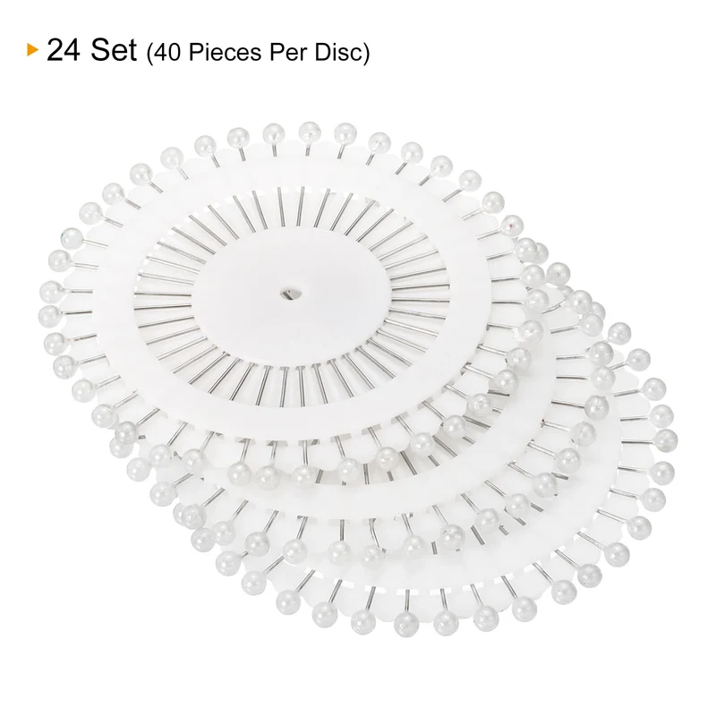 Pearl Head Sewing Pins, Straight Corsage Decorative Round Pin for Sewing Dressmaking Supplies
