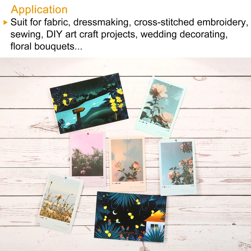 Pearl Head Sewing Pins, Straight Corsage Decorative Round Pin for Sewing Dressmaking Supplies