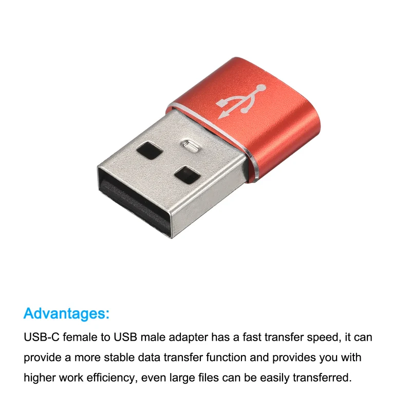 USB C Female to USB Male Adapter, Type C to USB Converter Adapter for Phone, Tablet, Computer
