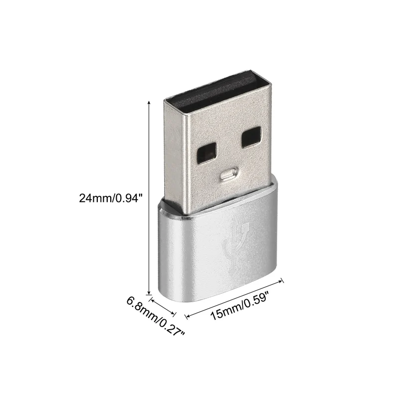 USB C Female to USB Male Adapter, Type C to USB Converter Adapter for Phone, Tablet, Computer