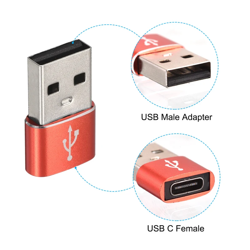 USB C Female to USB Male Adapter, Type C to USB Converter Adapter for Phone, Tablet, Computer