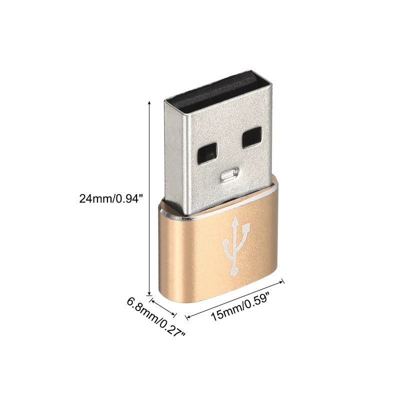 USB C Female to USB Male Adapter, Type C to USB Converter Adapter for Phone, Tablet, Computer