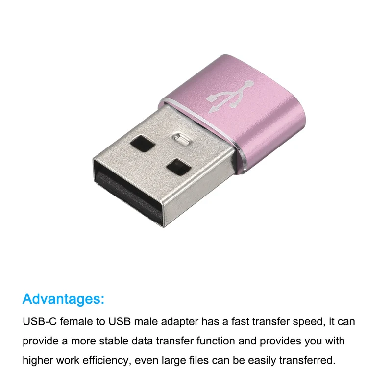 USB C Female to USB Male Adapter, Type C to USB Converter Adapter for Phone, Tablet, Computer